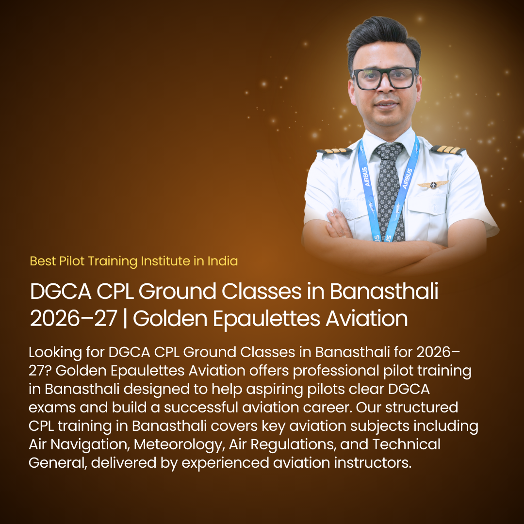 DGCA CPL Ground Classes in Banasthali 2026–27 | Golden Epaulettes Aviation